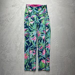 Lilly Pulitzer Luxletic Weekend High Rise Crop Women's Sz XXS Weekend Escape